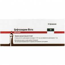 Tseftazidim-Vista time. for solution for infection. 1 g fl. No. 10 ***