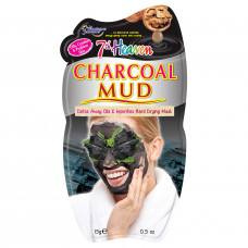 Face pack 7TH HEAVEN (7-E SKY) mud Charcoal of 15 g