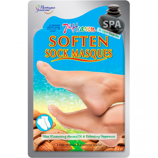 Mask for legs 7TH HEAVEN (7-E SKY) softening socks of 4 g