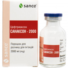 Sanakson-2000 time. for solution for infection. 2000 mg fl. No. 1