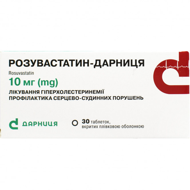 Rozuvastatin-Darnitsa of the tab. of p/o of 10 mg No. 30