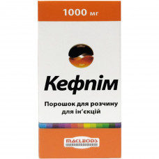 Kefpim time. for solution for infection. 1000 mg No. 1