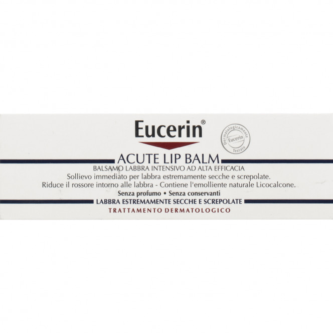 Balm for very dry lips of EUCERIN (Yutserin) of Dry Skin Urea (Scrub Ure's Skin) intensive 10 ml