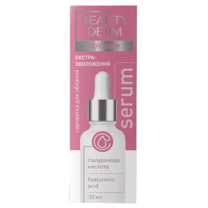 Serum for the person Beauty Derm (Beauty of dermas) with hyaluronic acid of 30 ml