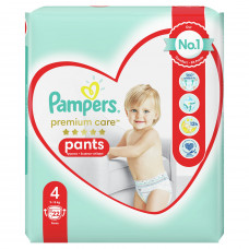 Diapers shorts for children of PAMPERS Premium Care (Pampers the Premium) Pants 4 from 9 to 15 of kg of 22 pieces