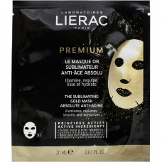 LIERAC face pack (Liyerak) Premium Golden damp mask napkin of 20 ml