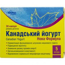 Yogurt Canadian New Formula kaps. 5 billion No. 30 Solution Pharm