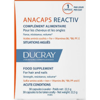 Anakaps the Reactant of DUCRAY (Dyukrey) of the capsule for hair and nails force, durability and volume packing of 30 pieces