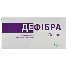 Defibra suppositories vaginal and rectal packing of 10 pieces