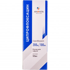 Ciprofloxacin solution for inf. 200 mg Comte. 100 ml