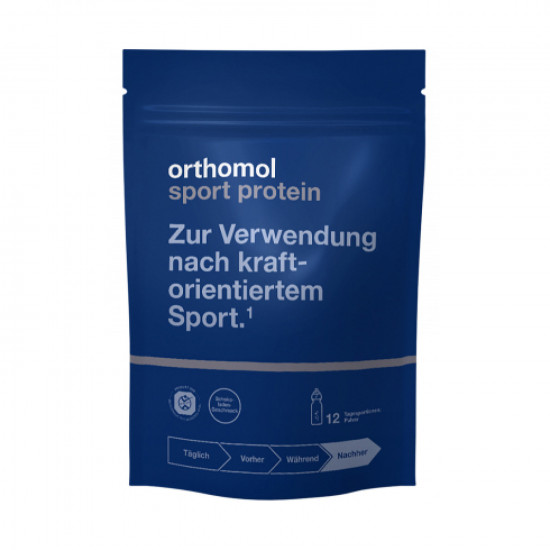 Orthopier Sport the Protein (Orthomol Sport Protein) a vitamin complex for athletes powder for 16 portions with chocolate taste