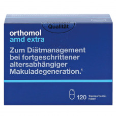 Orthopier of AMD Orthomol AMD Extra a vitamin complex for normalization of sight of the capsule on a course of a priyom of 120 days