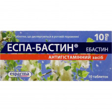 Espa-bastin of the tab. disp. 10 mg No. 10