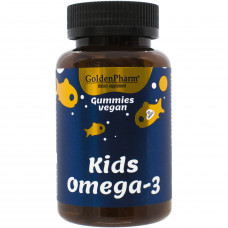 Fruit jelly vegansky chewing GOLDEN PHARM (Golden-pharm) the Omega-3 for children a bottle of 60 pieces