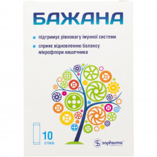 Bazhana stik for recovery of balance of intestinal microflora of 10 pieces