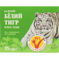 The white tiger body balm against bruises, an overstrain of muscles, ligaments, improves blood circulation of 25 g