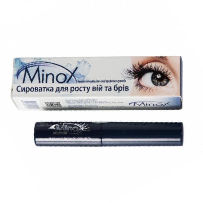 Serum for eyelashes of MINOX for growth of eyelashes and eyebrows of 3 ml