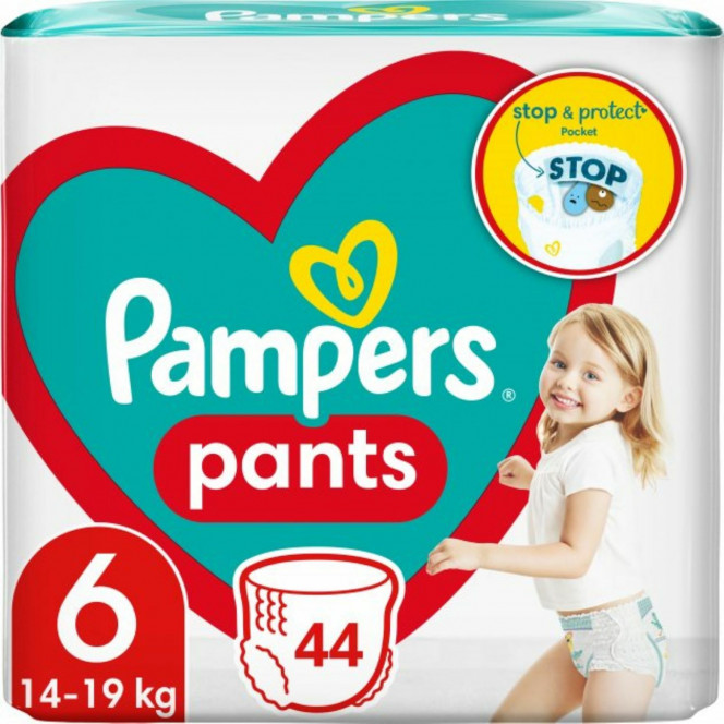 Подгузники-трусики для детей PAMPERS Pants (Памперс Пантс) Giant 6 от 15 кг 44 шт