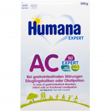 Смесь сухая молочная HUMANA (Хумана) AC Expert при желудочно-кишечных расстройствах, детских коликах, функциональных запорах, с рождения и старше 3