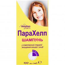 Hair shampoo Parakhelp bottle of 100 ml of Solution Pharm NEW, antiparasitic from louses and nits