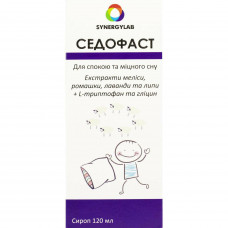 Sedofast syrup for calm and sound sleep a bottle of 120 ml