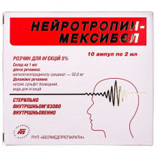 Neurotropin-Meksibel solution for infection. 5% of amp. 2 ml No. 10