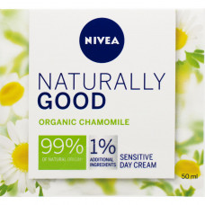 Cream for the person NIVEA for sensitive skin of day Naturally Good of 50 ml