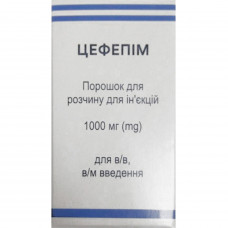 Tsefepim time. for solution for infection. 1000 mg fl. No. 1