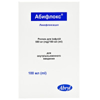 Абифлокс р-р д/инф. 500мг/100мл фл. 100мл №1