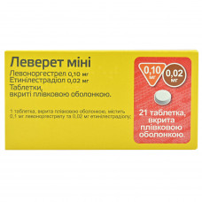 Leveret Mini of the tab. of p/o 0.1mg/0.02mg No. 21