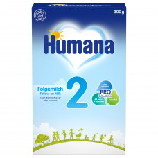 Mix dry milk HUMANA 2 with galaktooligosakharidama prebiotic for children from 6 to 12 months 300 g of NEW