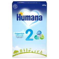 Mix dry milk HUMANA 2 with galaktooligosakharidama prebiotic for children from 6 to 12 months 600 g of NEW