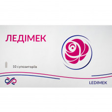 Ledimek means preventively hygienic with Dimexidum suppositories 2 blisters on 5 pieces