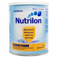 Mix dry children's Nutrition of NUTRILON Delactosed for children with a lactose intolerance since the birth of 400 g