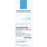 Skin cream around eyes of La Roche-Posay (La Roche Pose) Dermalergo Toleranum the calming moistening leaving for hyper sensitive skin of 20 ml