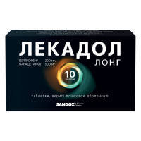 Lekadol Long of the tab. of p/o 200mg/500mg No. 10