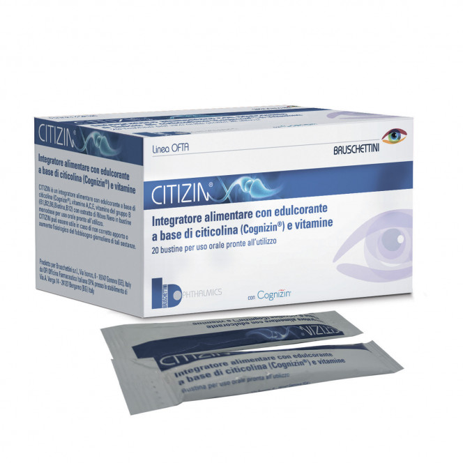 Cytisine with sweetener for support of health of eyes in a sachet on 15 ml packing of 20 pieces