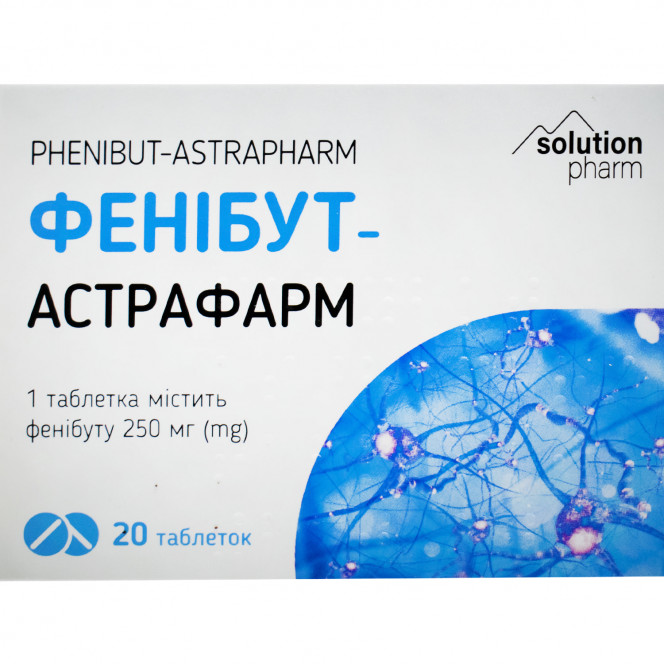 Fenibut-Astrafarm tab. of 250 mg No. 20 Solution Pharm