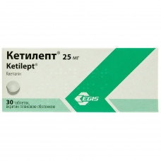 Ketilept tab. of p/o of 25 mg No. 30