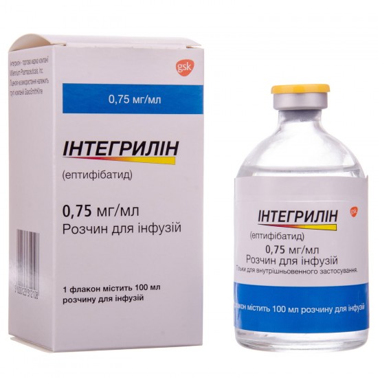 Integrilin solution for inf. 0.75mg/ml fl. 100 ml No. 1