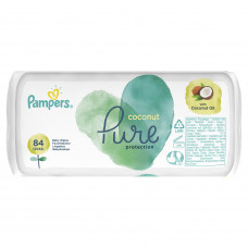 Салфетки влажные детские PAMPERS (Памперс) Pure Coconut (Пьюр Коконат) упаковка 84 шт