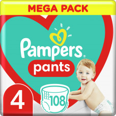 Подгузники-трусики для детей PAMPERS Pants (Памперс Пантс) Maxi (Макси) 4 от 9 до 15 кг 108 шт