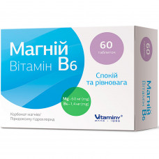 Magnesium B6 Vitamin of a tablet spokoystiye and balance packing of 60 pieces