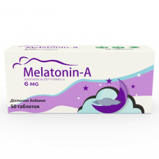 Melatonin-A tablets for simplification of backfilling and improvement of sleep quality on 6 mg packing of 50 pieces