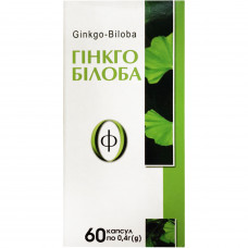 Capsules for improvement of cerebral circulation of the Ginkgo Biloba-F of 60 pieces