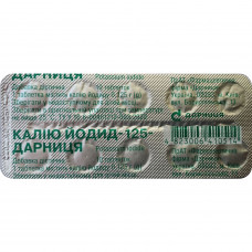 Potassium yodid-125-Darnitsa tablets on 0.125 g the blister of 10 pieces