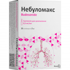 Небуломакс сусп. д/распыл. 0,5мг/мл конт. 2мл №20