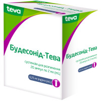 Будесонид-Тева сусп. д/распыл. 0,25мг/мл амп. 2мл №20