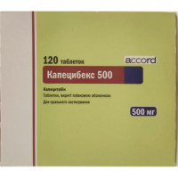 Kapetsibex tab. of p/o of 500 mg No. 120 ***