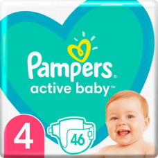 Подгузники для детей PAMPERS Active Baby (Памперс Актив Бэби) Maxi (Макси) 4 от 9 до 14 кг 46 шт